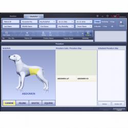 Digital portátil de rayos x veterinario